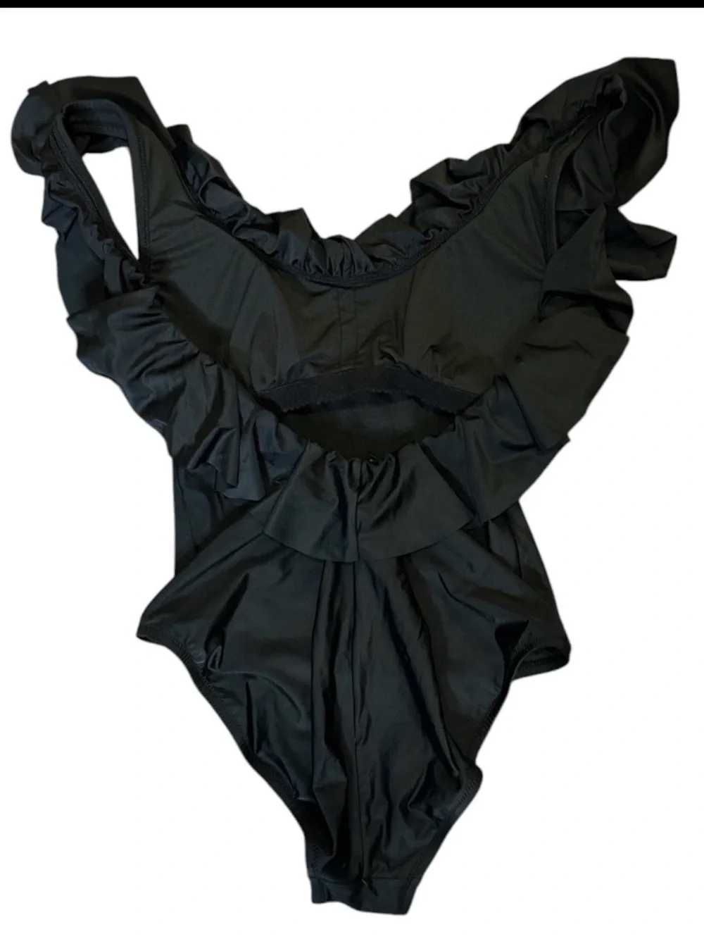 New J Crew Ruffle Scoopback One Piece Swimsuit 10 - Picture 4 of 5